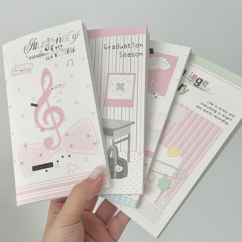 Blank Sheet Music Notebook - Caderno Musical Coreano A6 em Branco,
