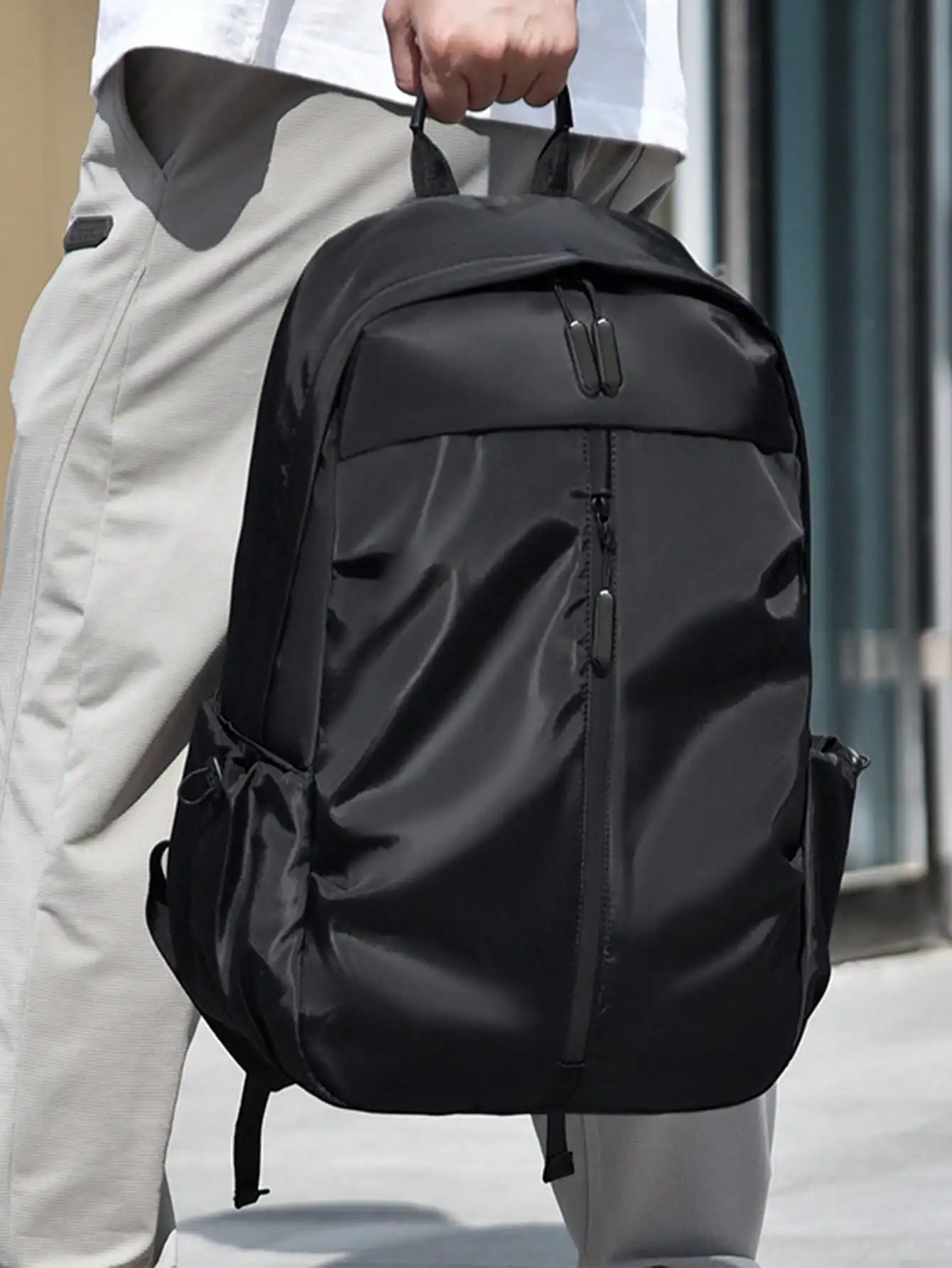 Books - Mochila unissex de nylon, com design