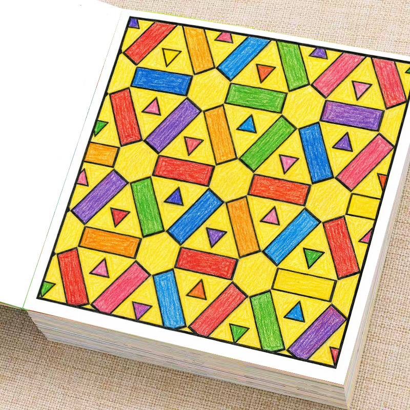 Livro de Colorir com Padrões G - Adult Coloring Book Stress Relief avaliação e preço