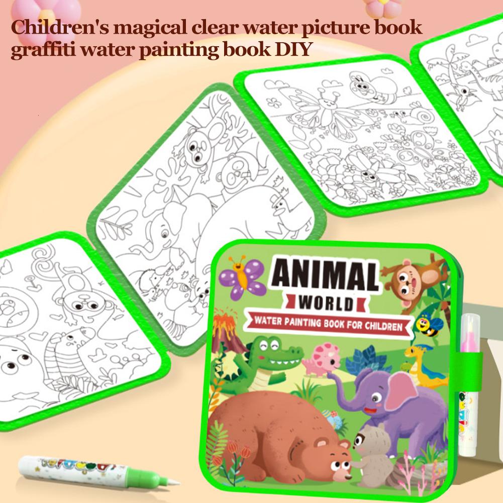 Livro mágico de desenho de águ - Reusable Water Magic Coloring Book avaliação e preço