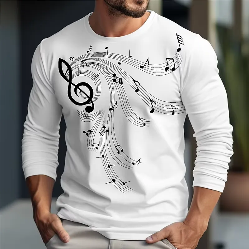 Camiseta Masculina de Manga Lo - Music avaliação e preço
