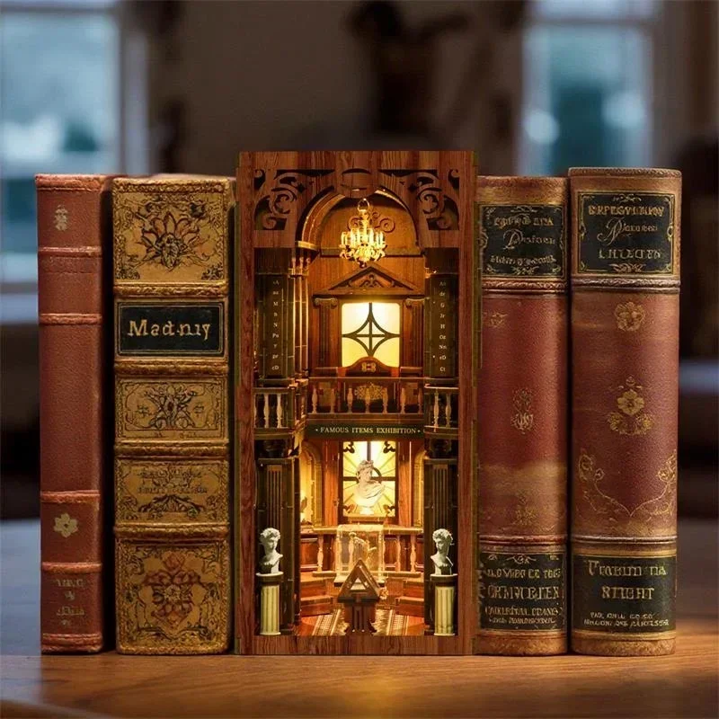A Biblioteca Filosófica Casa N - Diy Wooden Book Nook Kit Shelf Insert avaliação e preço