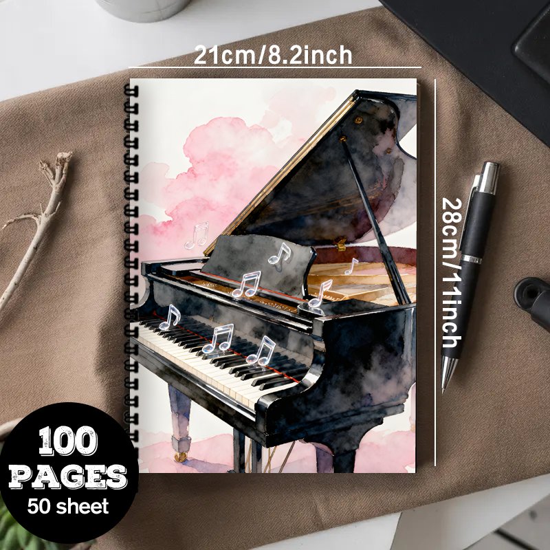 Caderno de Música Tamanho A4,  - Blank Sheet Music Notebook avaliação e preço