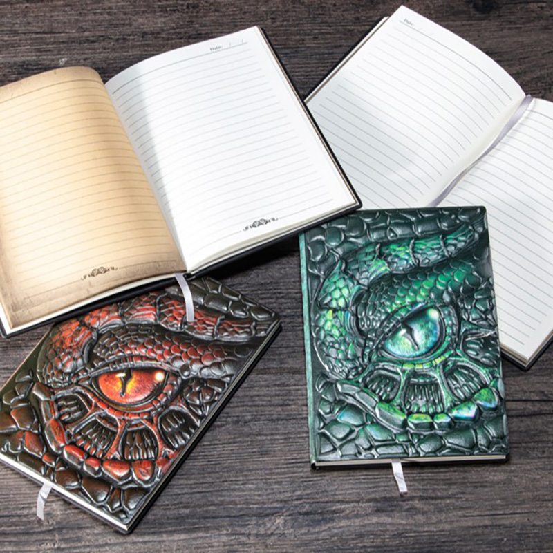 Caderno A5 com Olho de Dragão  - Vintage Leather Journal Notebook avaliação e preço